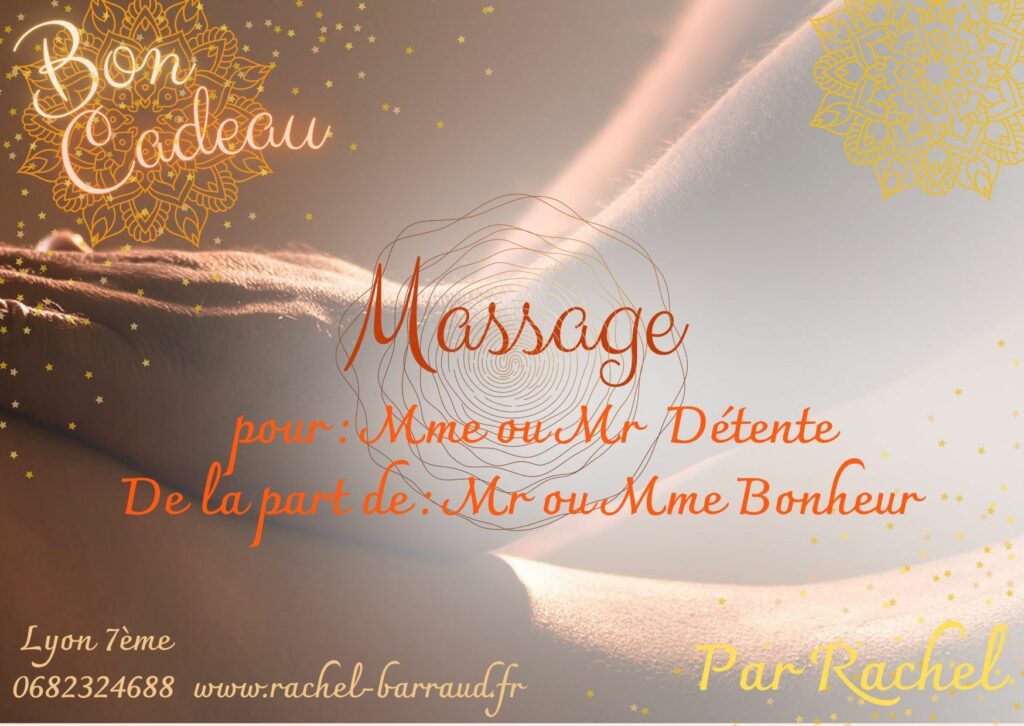 Flyer bon cadeau pour les massages à Lyon